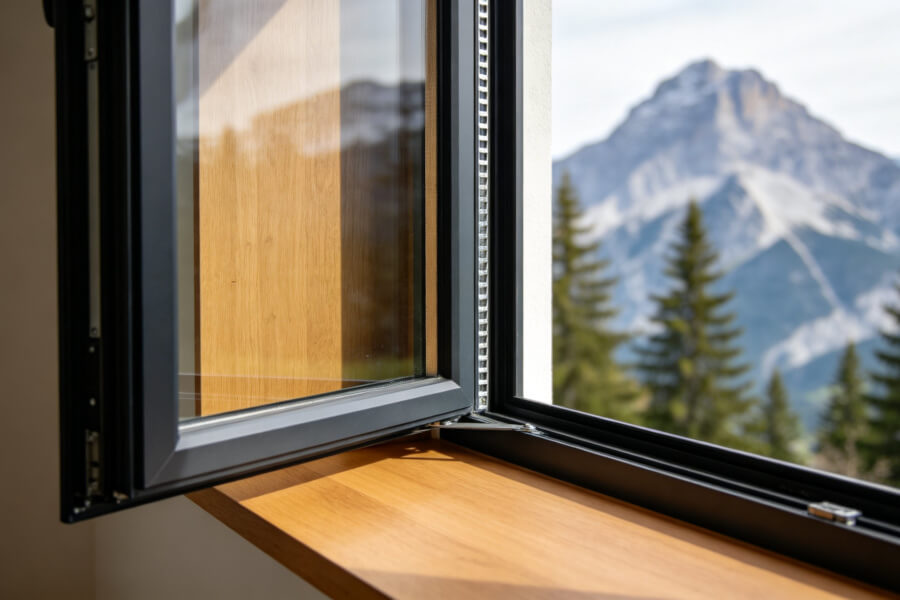 Fenêtre bois-alu double vitrage